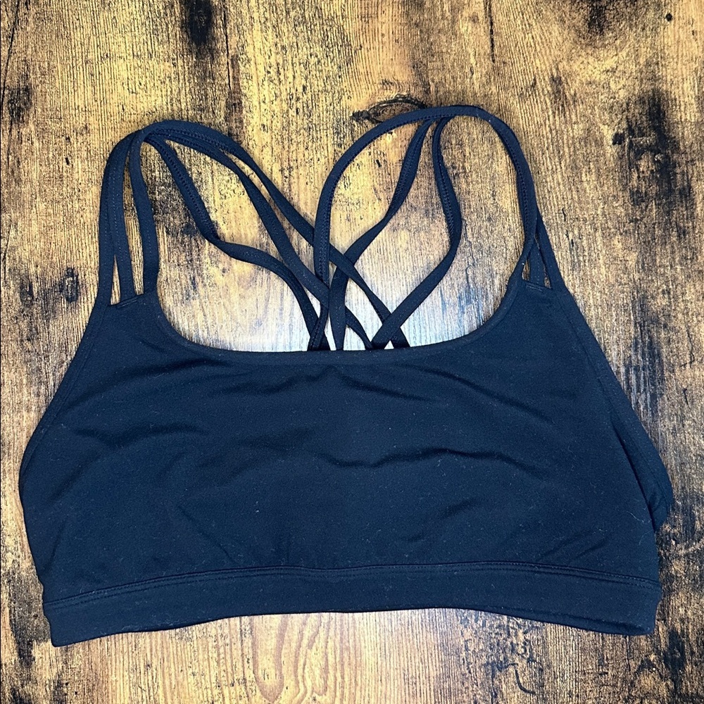 Athleta Fully Focused Sports Bra Black